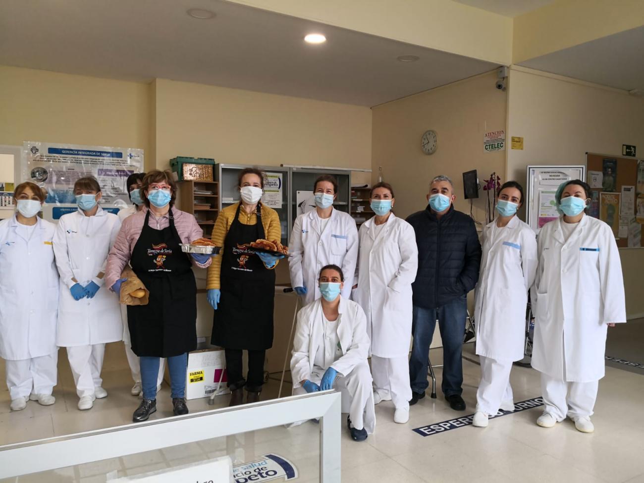 Torrezno de Soria agradece con un almuerzo el trabajo de las personas que están luchando en primera línea de la pandemia