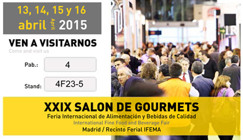 Visítanos en el Salón de Gourmets, del 13 al 16 de abril